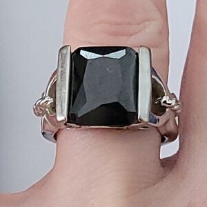 Lia Sophia  Black Stone Statement Ring